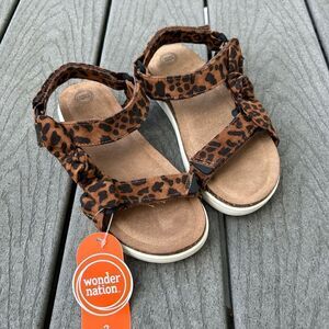 Leopard Flatform Sandals